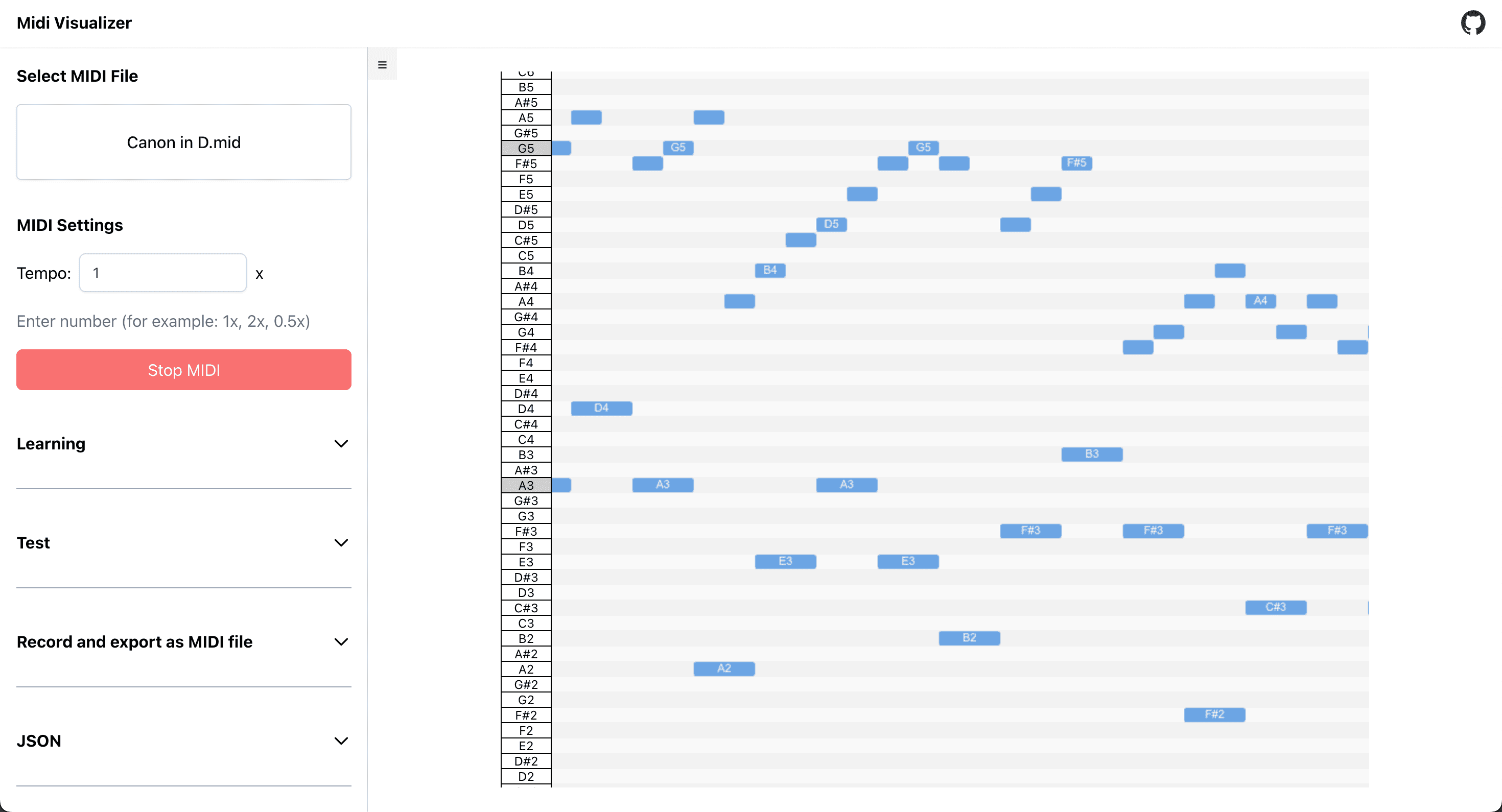 Midi Visualizer